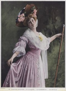 Marthe Regnier jako Jacqueline v La Passerelle (barevné foto)